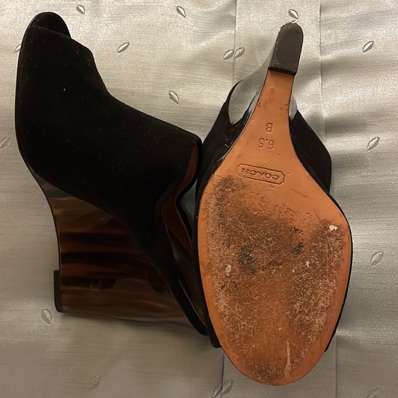Coach open toed wedge - Picture 3 of 5